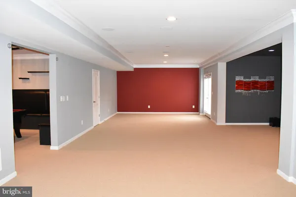 a view of a backyard with sitting area