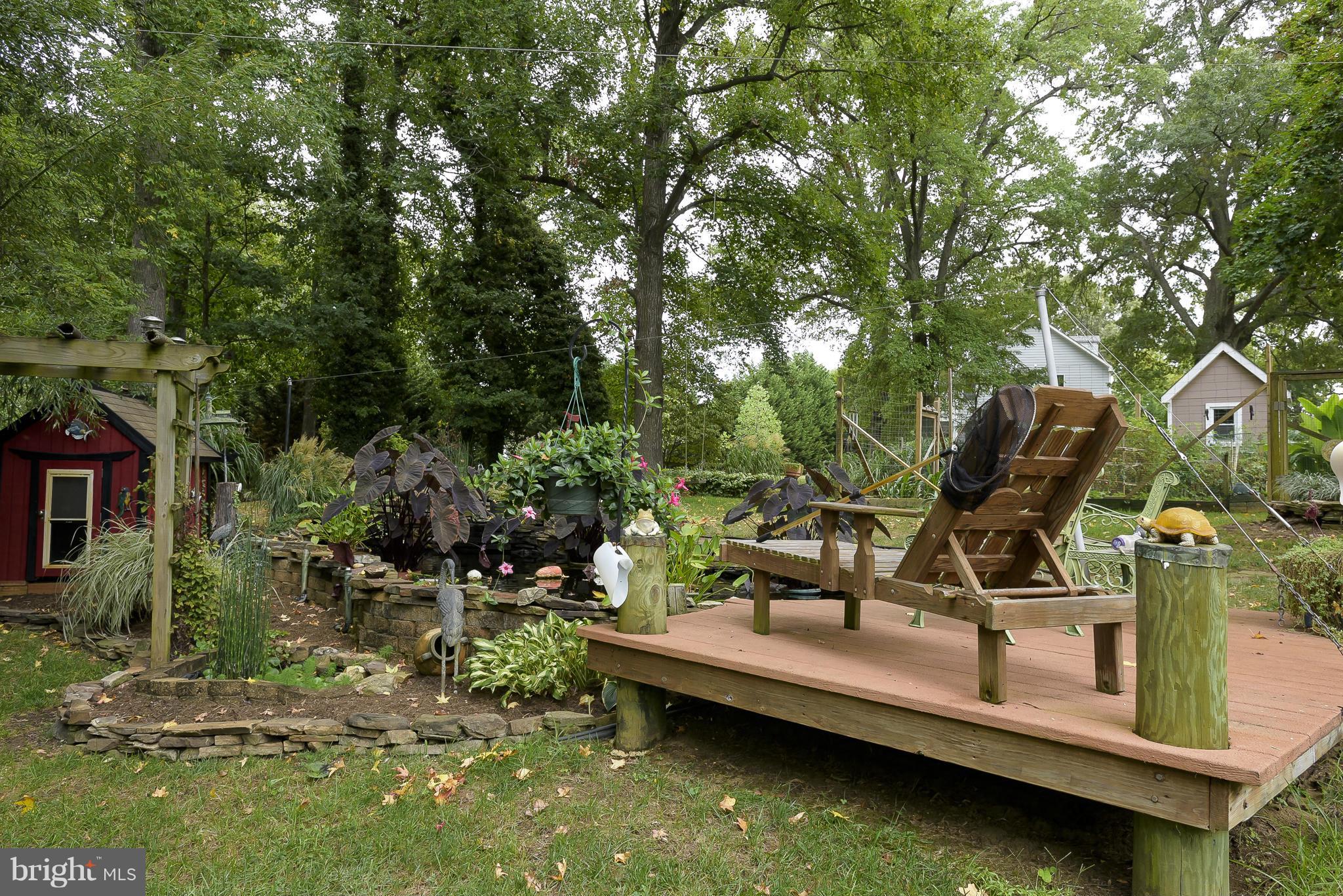 3917 Rhode Harbor Road Edgewater, MD 21037 - Photo 24 of 28 Back Yard Koi Pond area