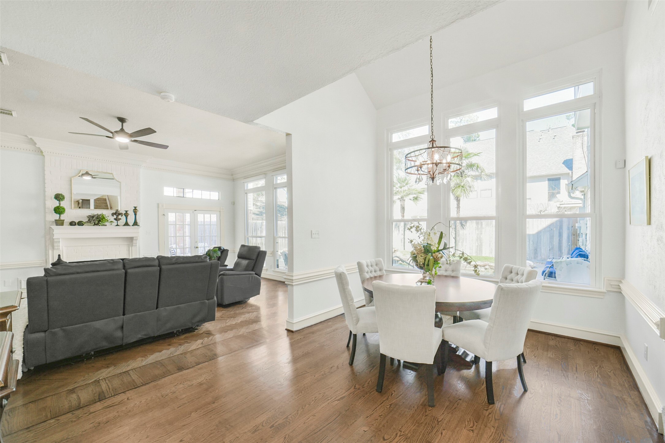 17302 Atherington Place Spring, TX 77379 - Photo 13 of 50 Light-filled breakfast space with views of the backyard oasis, perfect for everyday dining.