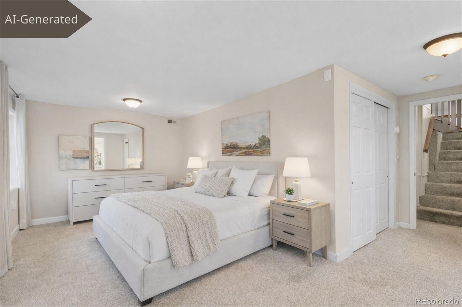 1995 Mockingbird Trail Bailey, CO 80421 - Photo 18 of 24 a bedroom with a bed and a lamp