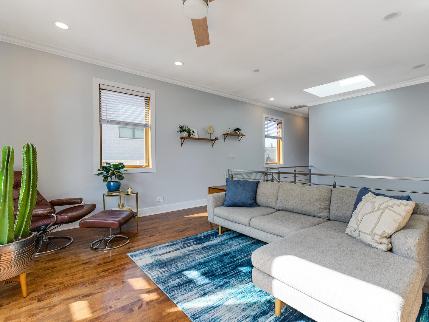 1834 West Rice Street, Unit C Chicago, IL 60622 - Photo 14 of 31 a living room with furniture and a wooden floor