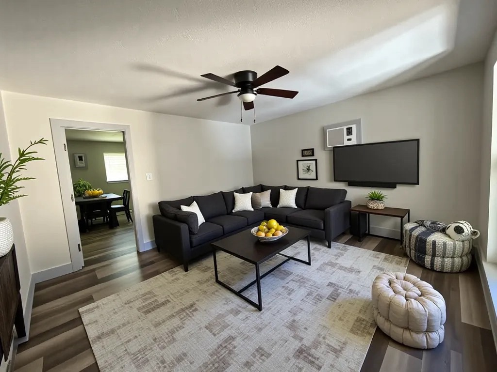 8335 Bonner Drive, Unit 3 Houston, TX 77017 - Photo 3 of 11 a living room with furniture and a flat screen tv