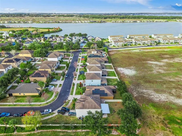 a view of a city with an ocean view