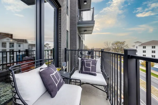 a view of balcony and patio