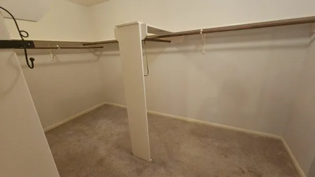 a view of closet area