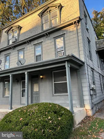 a front view of a house