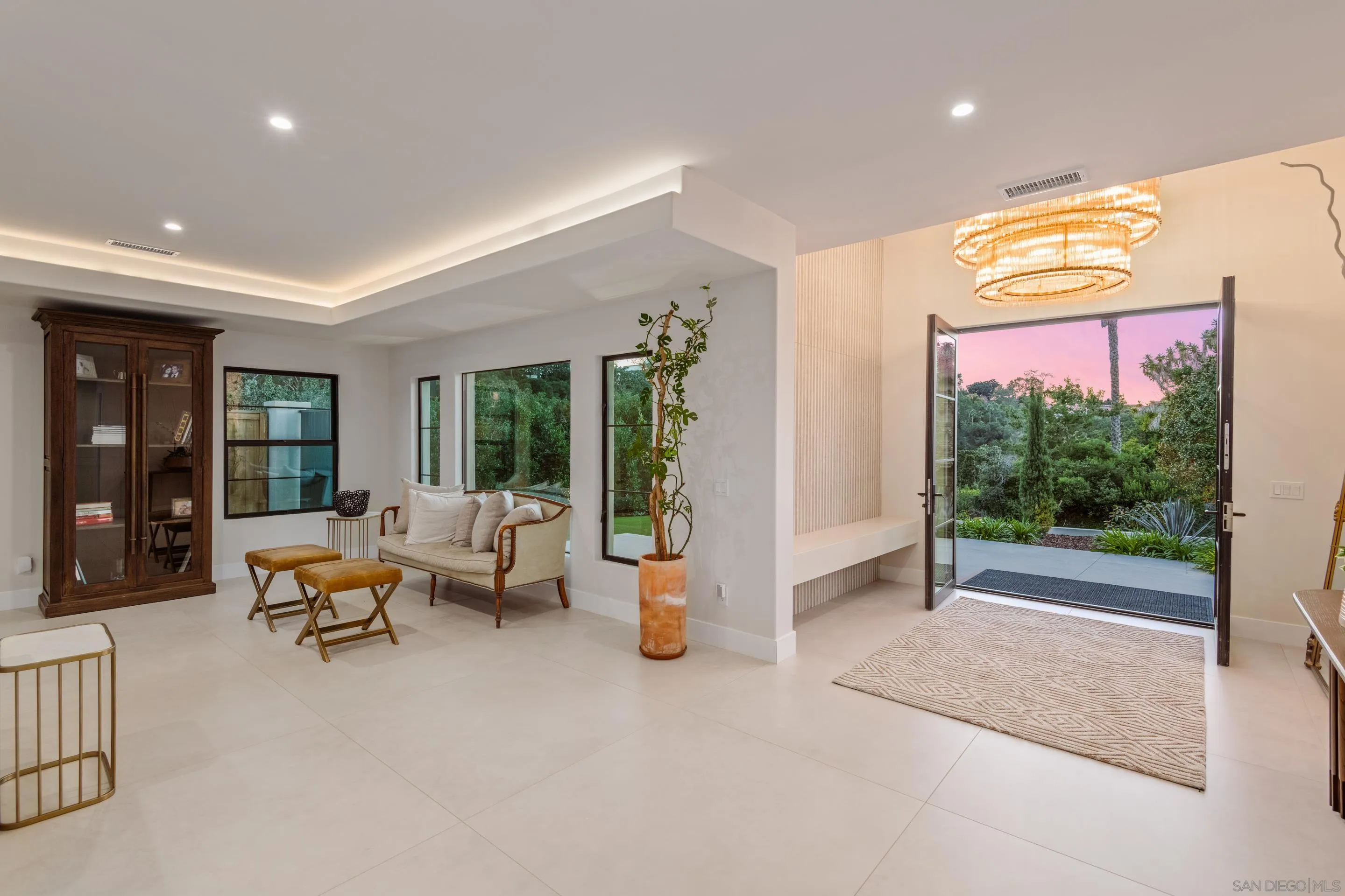 6665 Via Estrada La Jolla, CA 92037 - Photo 4 of 59 a living room with furniture and large windows