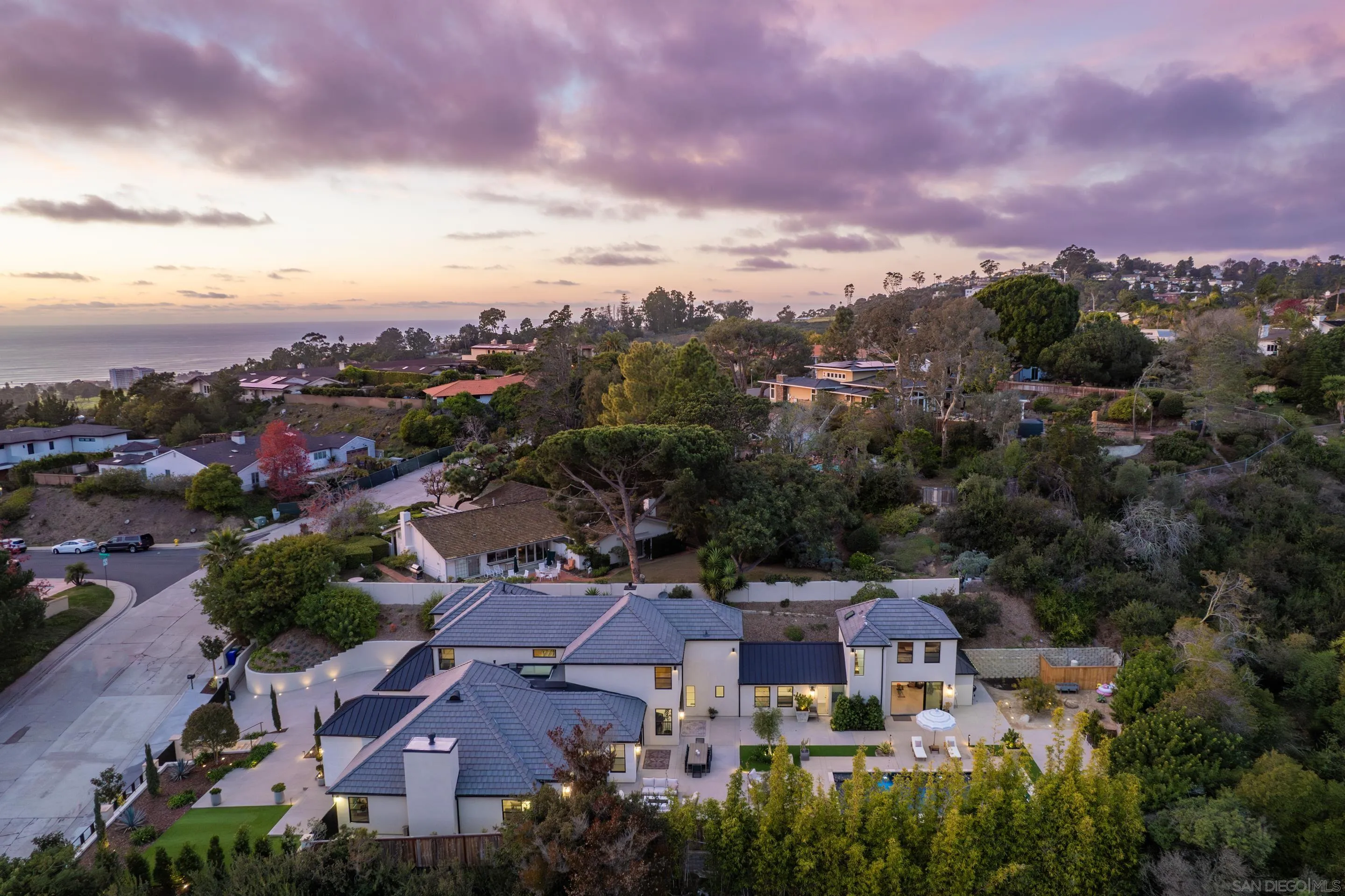 6665 Via Estrada La Jolla, CA 92037 - Photo 50 of 59 an aerial view of a houses with a city view