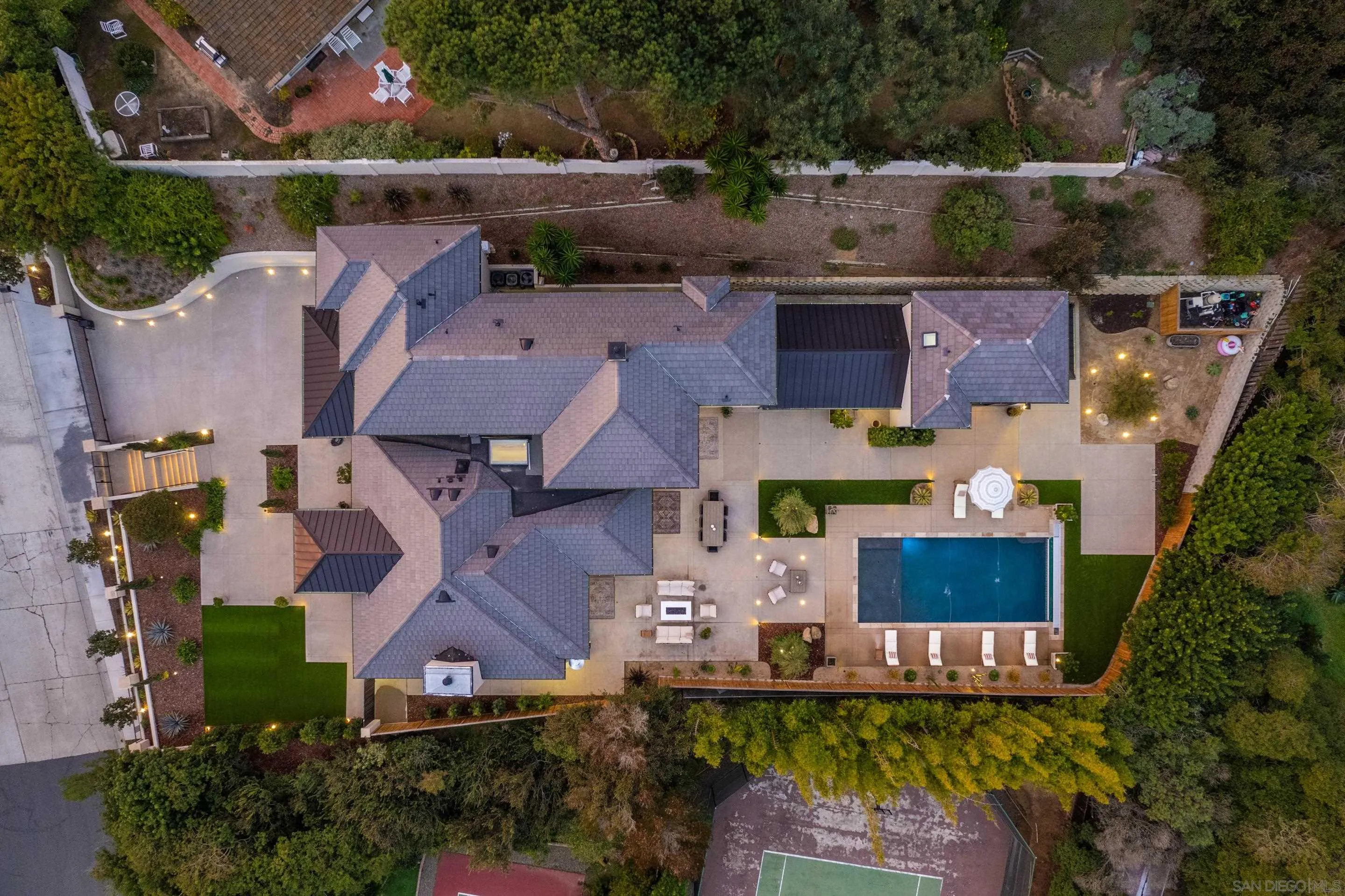 6665 Via Estrada La Jolla, CA 92037 - Photo 51 of 59 an aerial view of residential houses with outdoor space and parking