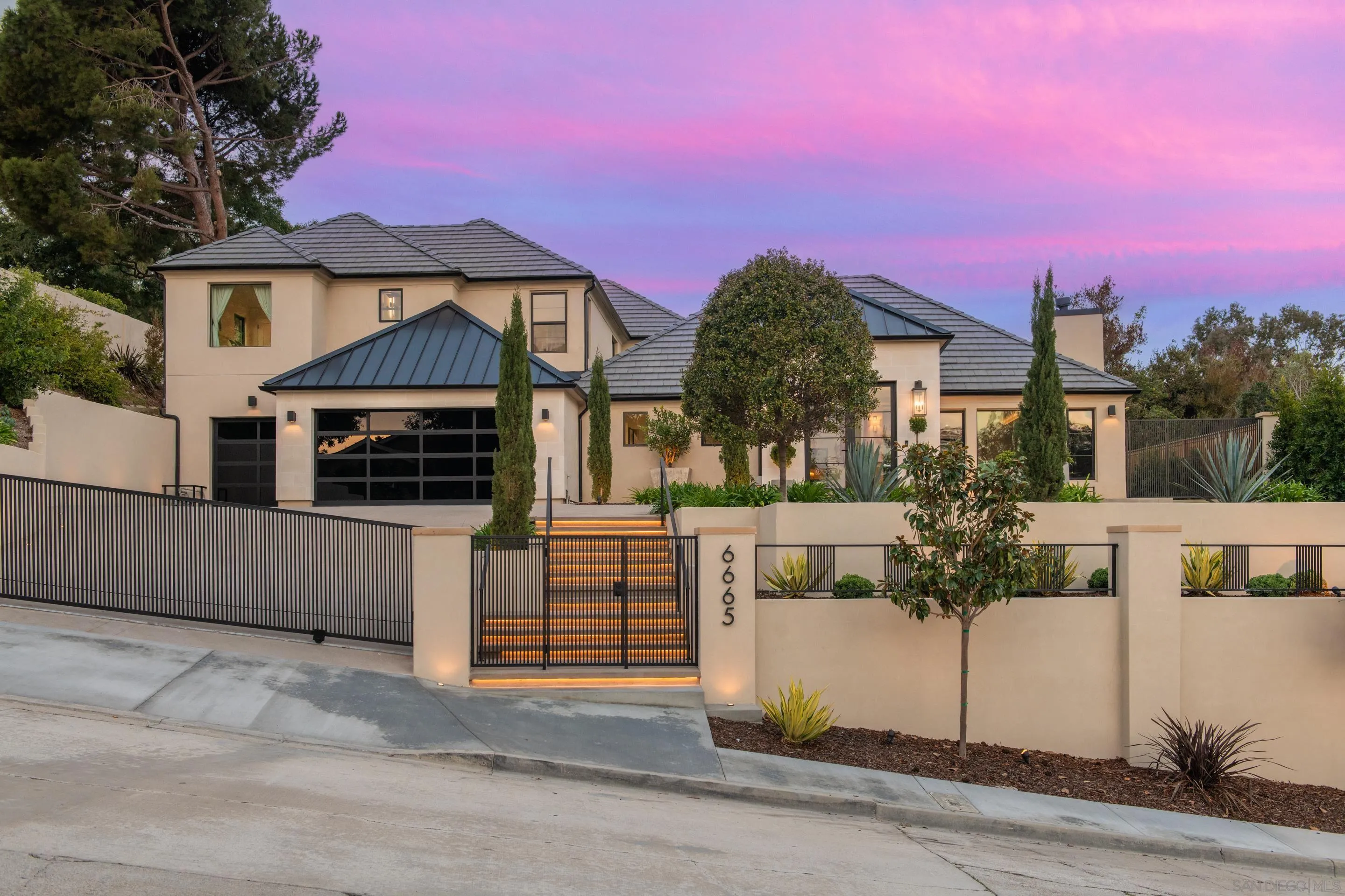 6665 Via Estrada La Jolla, CA 92037 - Photo 52 of 59 a view of a house with a yard