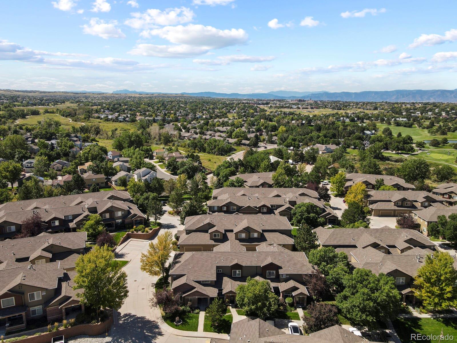 6444 Silver Mesa Drive, Unit A Highlands Ranch, CO 80130 - Photo 39 of 40 an aerial view of multiple house