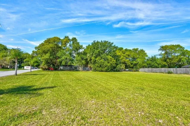 a view of a big yard