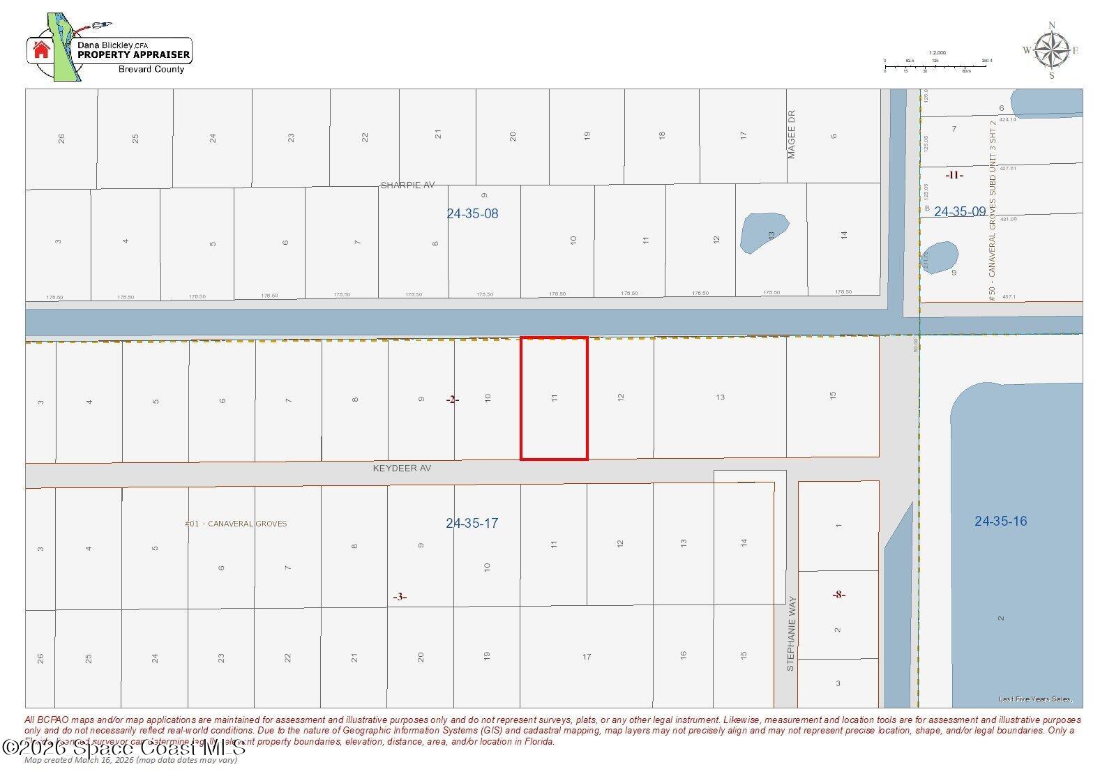 0 Key Deer Avenue Cocoa, FL 32926 - Photo 4 of 4 a black white and white photo of a room