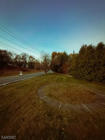 a view of outdoor space yard and garage