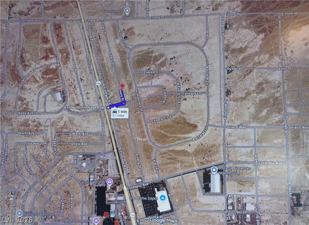 661 Emery Street Pahrump, NV 89048 - Photo 8 of 8 aerial view