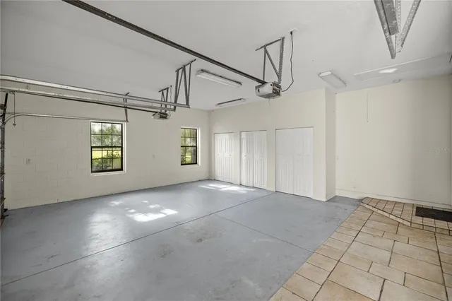 a view of a yard with an outdoor space