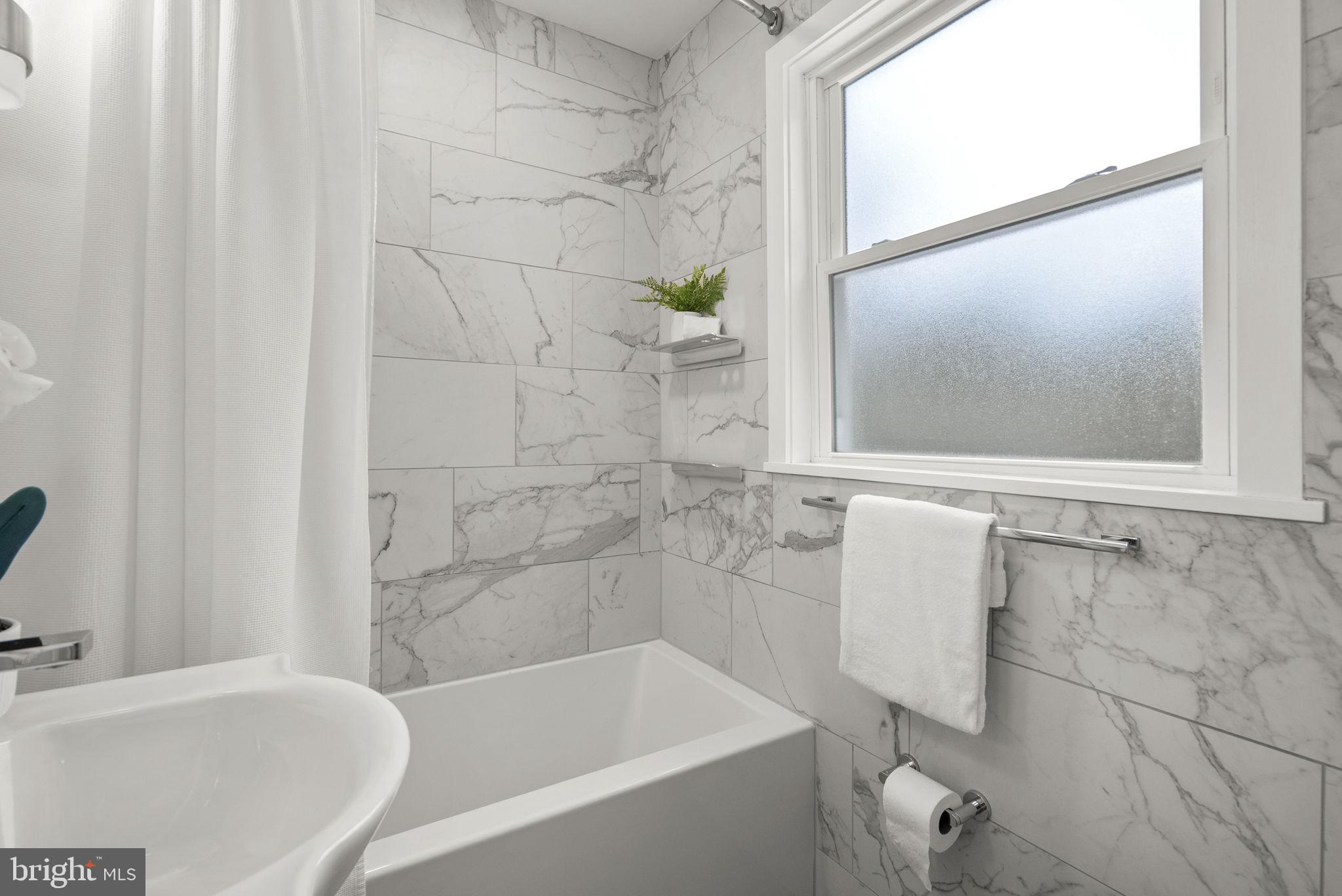 9407 Seminole Street Silver Spring, MD 20901 - Photo 34 of 59 Upper Level Renovated Full Bath with Tub/Shower