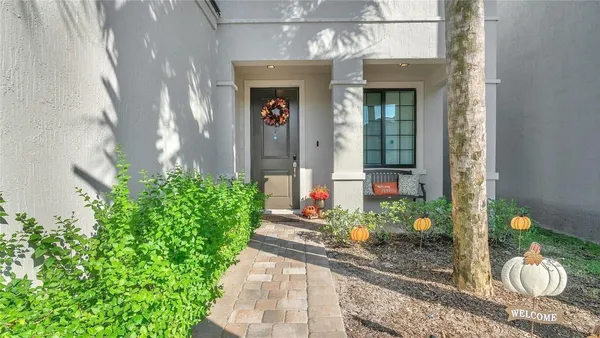 a front view of a house