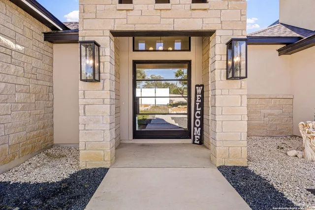 a view of front door of house