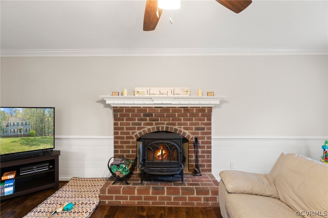 3551 Markey Road Midlothian, VA 23112 - Photo 4 of 24 a living room with furniture and a fireplace
