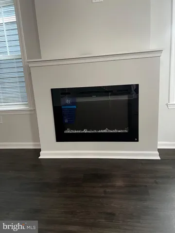 a close view of a fireplace