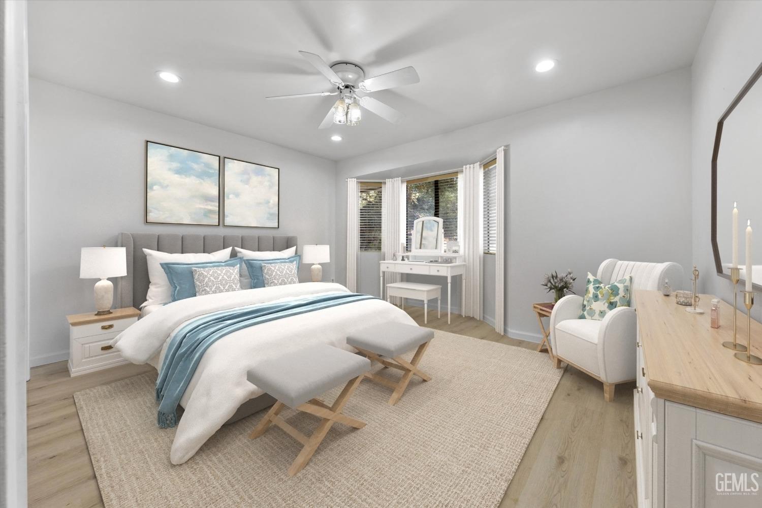 Undisclosed Address Bakersfield, CA 93312 - Photo 18 of 49 a bedroom with a bed and window