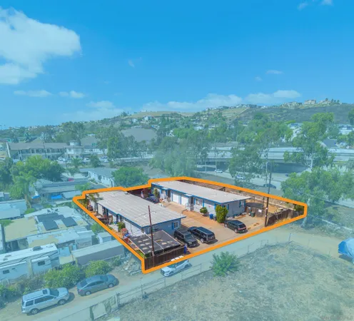 a view of a small pool with a yard