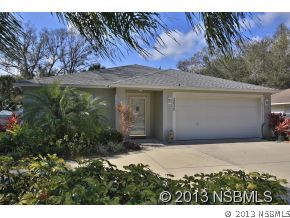 2032 Mango Tree Drive Edgewater, FL 32141 - Photo 19 of 24 a view of a backyard with plants and large tree
