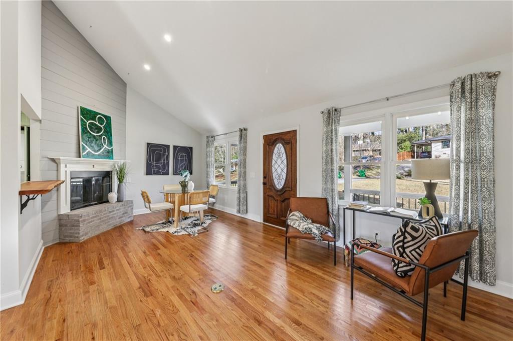 1173 Willivee Drive Decatur, GA 30033 - Photo 4 of 35 a living room with furniture and a wooden floor