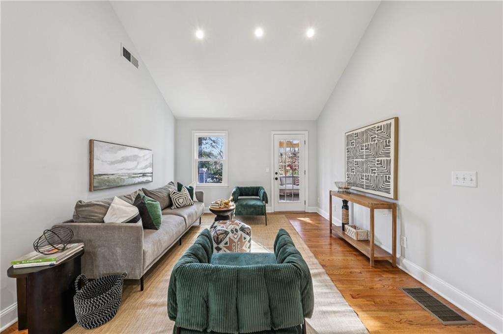 1173 Willivee Drive Decatur, GA 30033 - Photo 8 of 35 a living room with furniture and a wooden floor