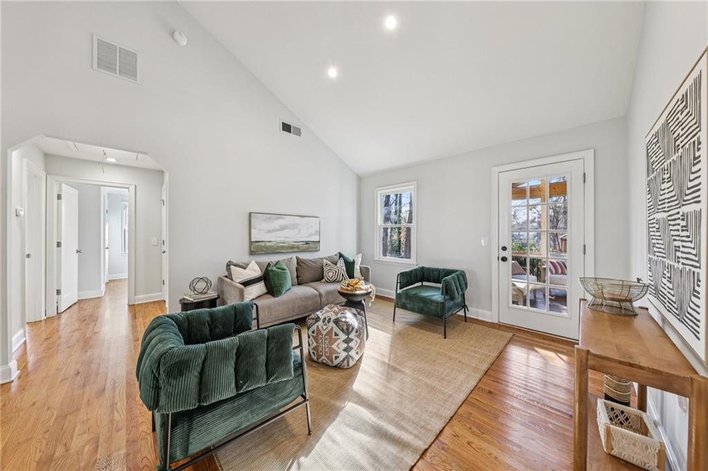 1173 Willivee Drive Decatur, GA 30033 - Photo 9 of 35 a living room with furniture and a wooden floor