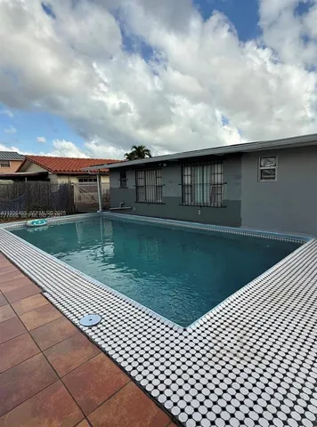 a backyard of a house