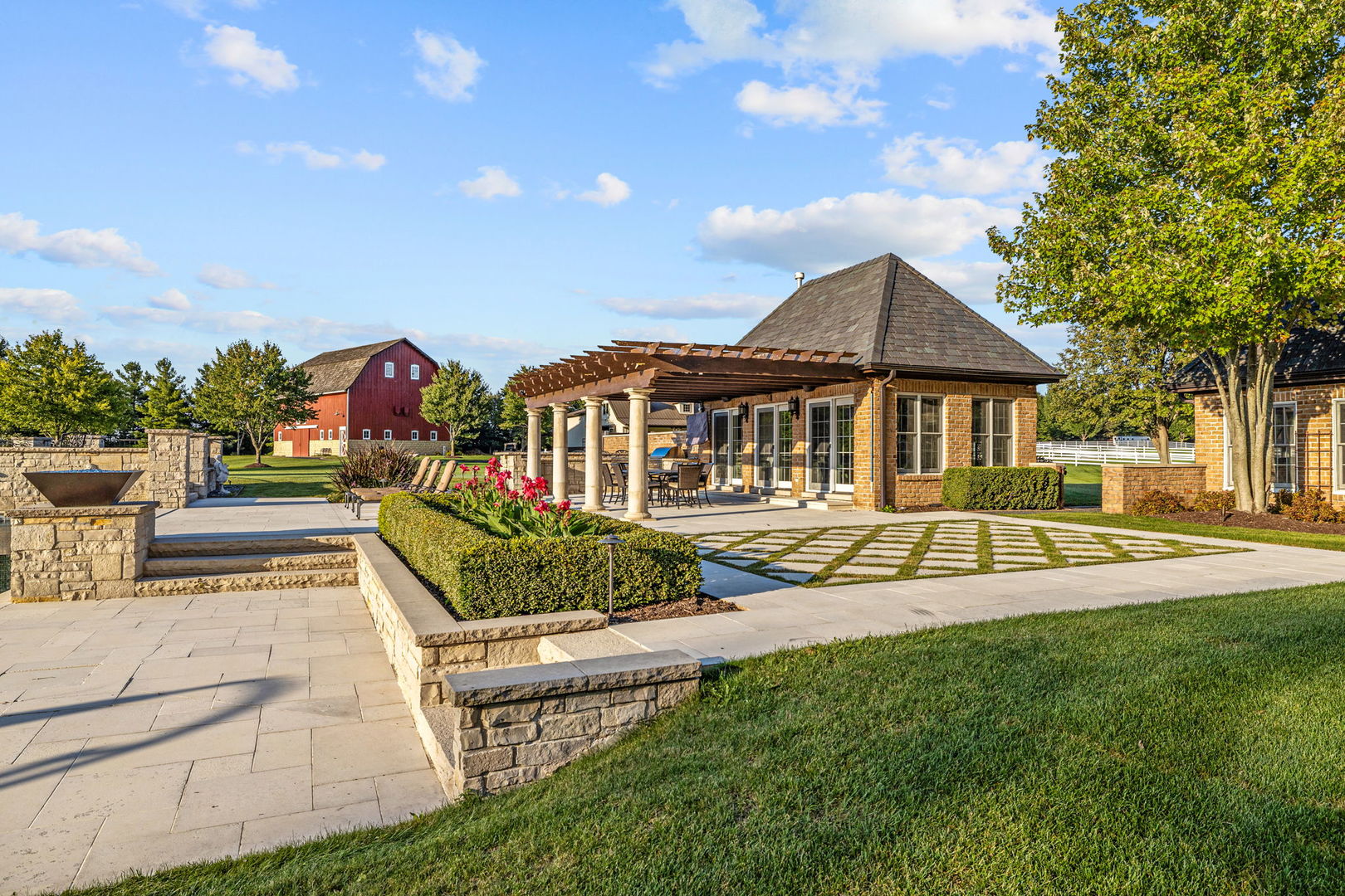 5021 Minkler Road Yorkville, IL 60560 - Photo 67 of 92 a view of a house with swimming pool and sitting area