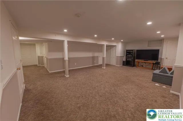 a view of work space with windows