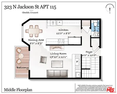$929,000 | 323 North Jackson Street, Unit 115, Glendale, CA 91206