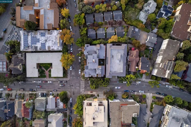 a view of building with an outdoor space and seating area