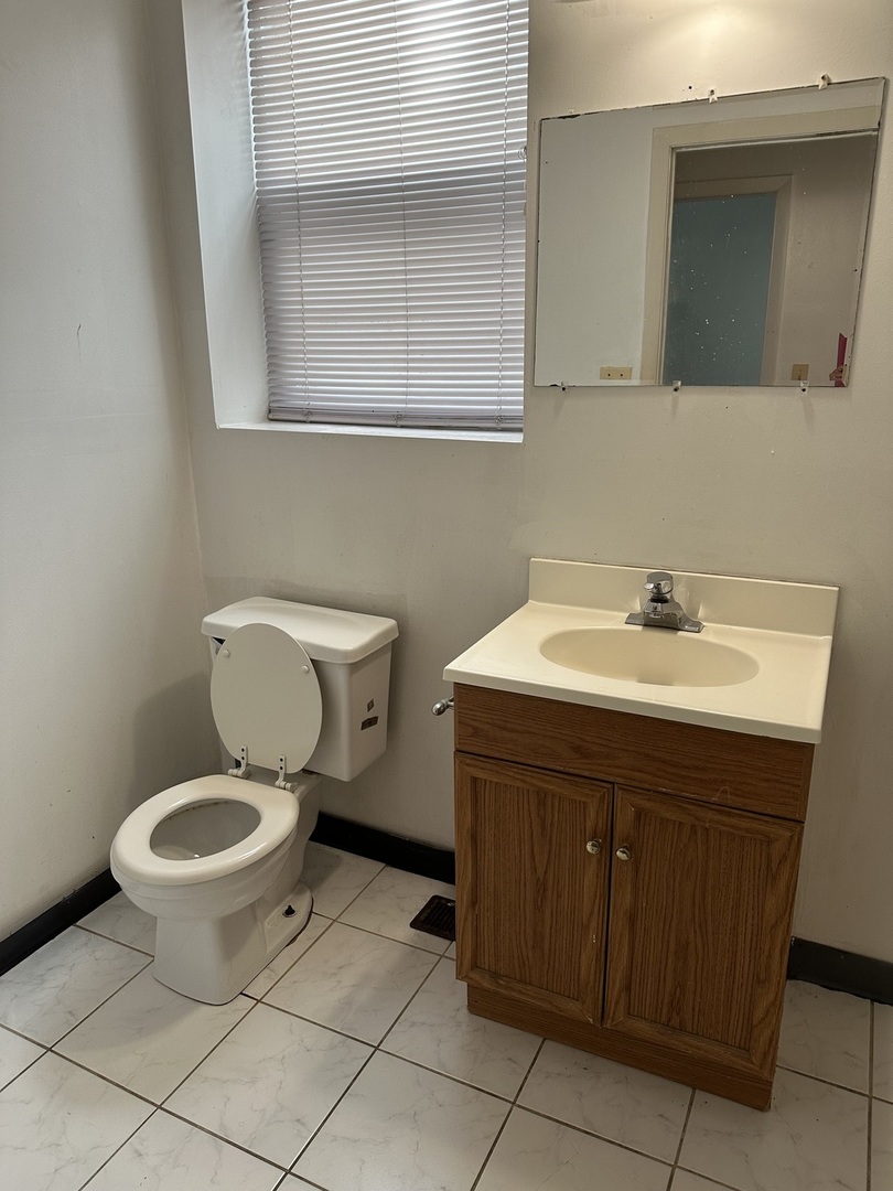 847 South Miller Street Chicago, IL 60607 - Photo 3 of 8 a bathroom with a sink and a toilet