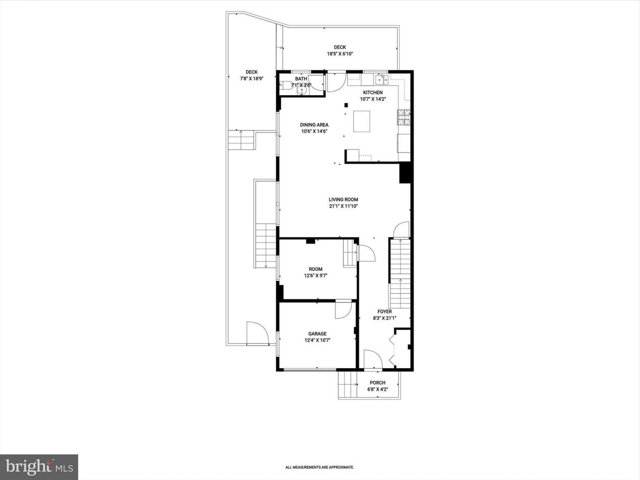 3650 Alton Place Northwest Washington, DC 20008 - Photo 29 of 31 Main level floor plan