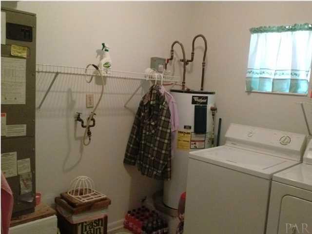 4241 Schifko Road Cantonment, FL 32533 - Photo 12 of 21 laundry room, central heat and air unit