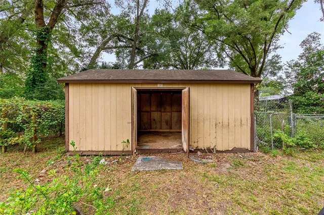 a house view with a garden space