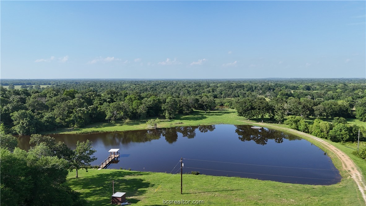 Tbd Tbd Wilson Pasture Road Bryan, TX 77808 - Photo 4 of 29 an aerial view of a house with a yard and lake view