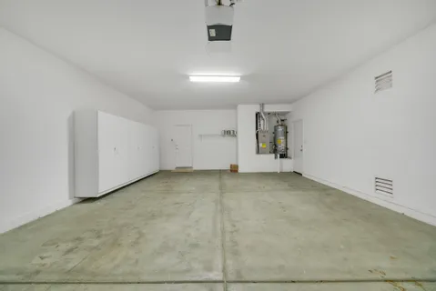 an empty room with an entryway