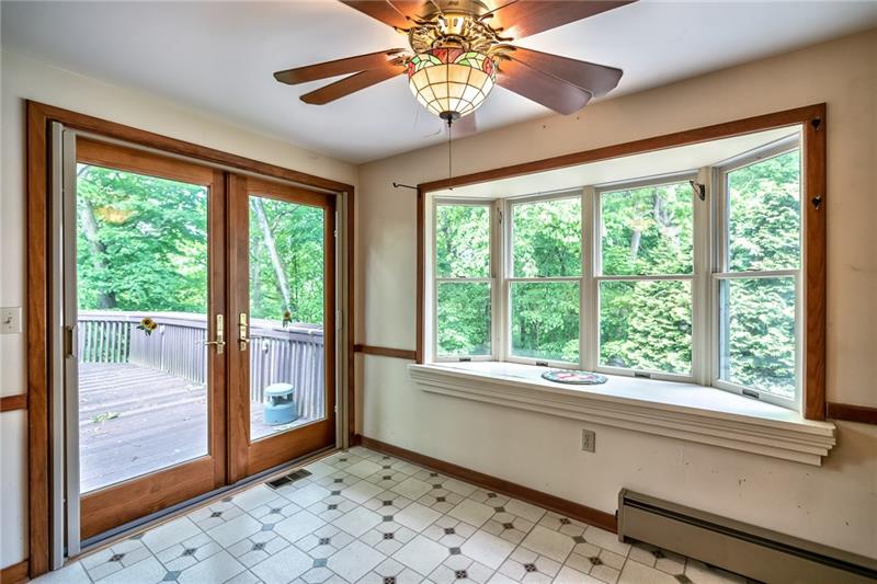 144 Berwyn Road Pittsburgh, PA 15237 - Photo 9 of 25 Breakfast nook with bay window and high end Anderson French Doors with built in screens.