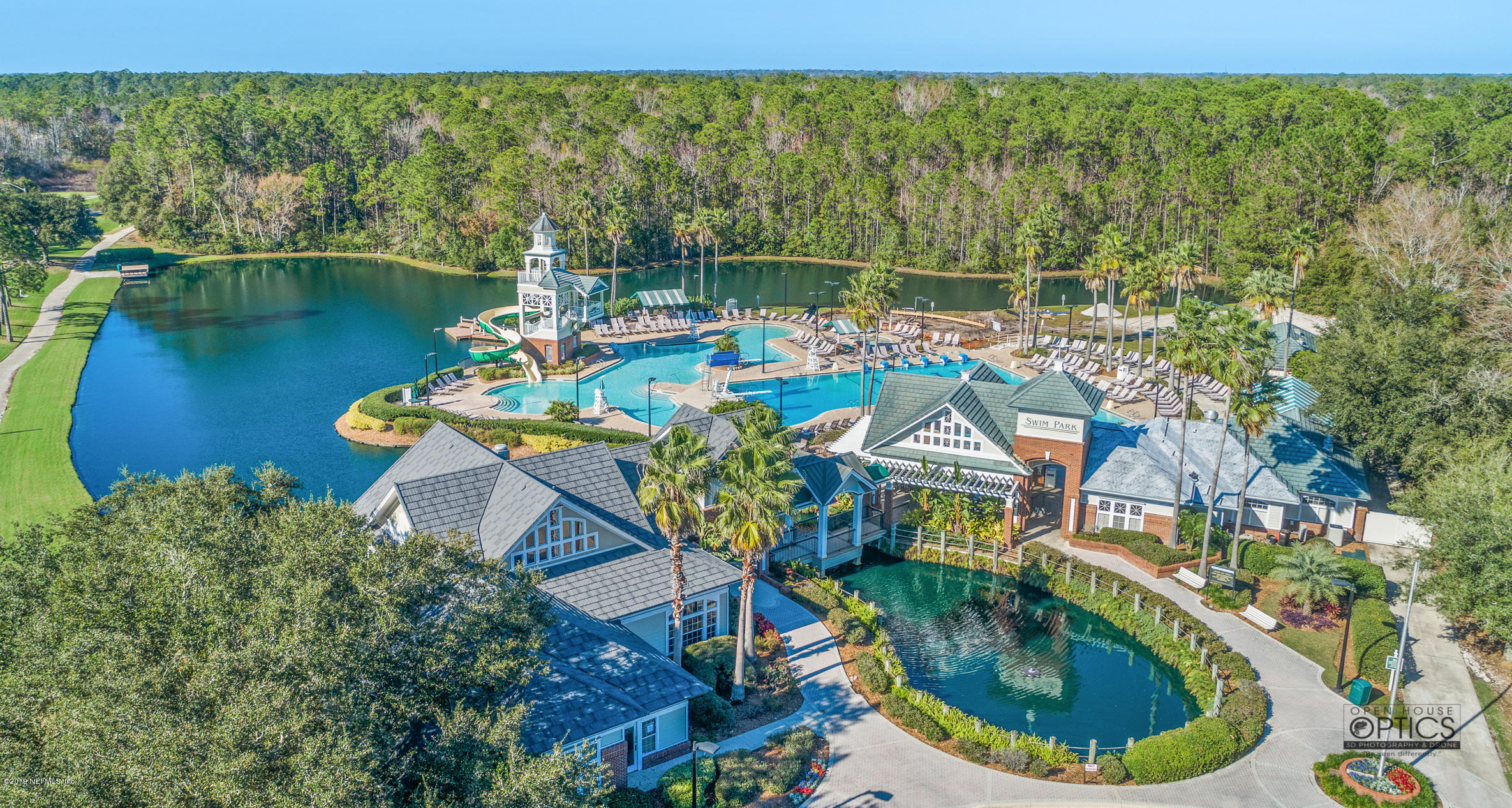 1899 Commodore Point Drive Orange Park, FL 32003 - Photo 52 of 52 an aerial view of house with outdoor space swimming pool and lake view