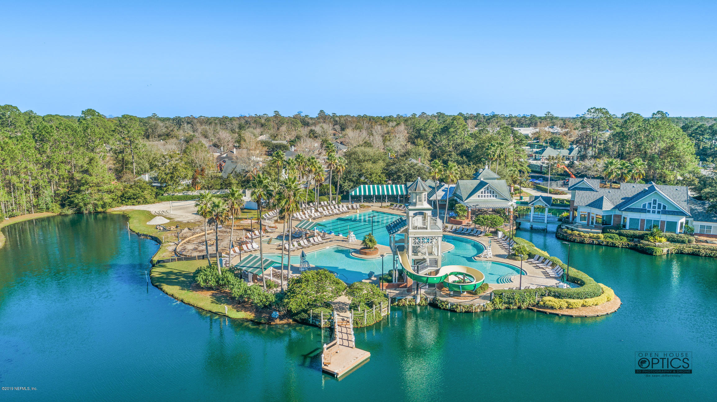 1899 Commodore Point Drive Orange Park, FL 32003 - Photo 8 of 52 an aerial view of residential houses with outdoor space and lake view