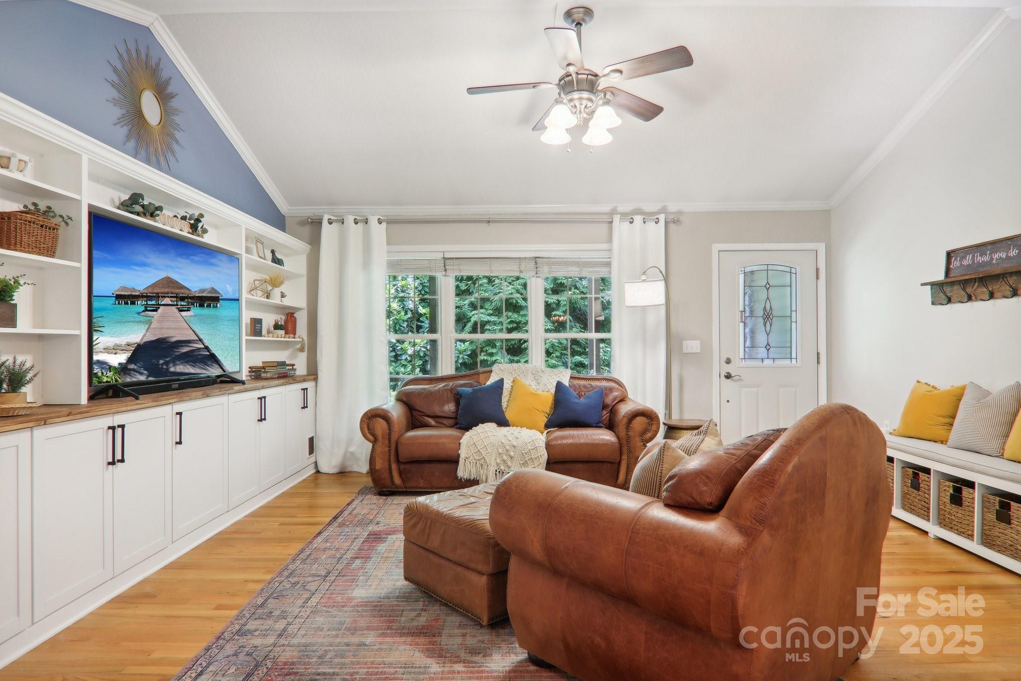 33 Warlick Road Mills River, NC 28759 - Photo 13 of 48 a living room with furniture and a large window