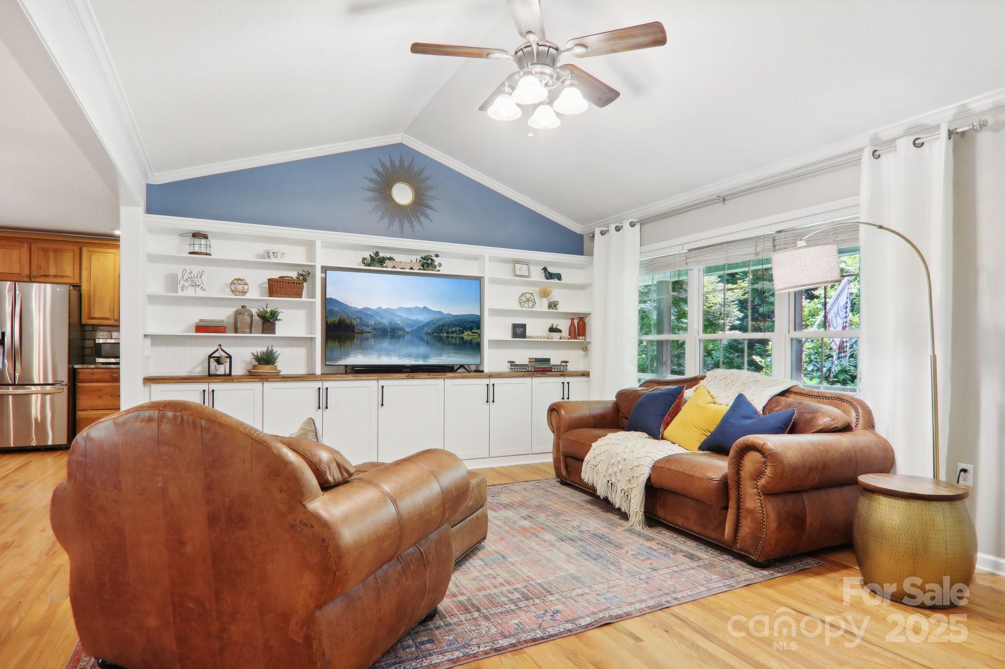 33 Warlick Road Mills River, NC 28759 - Photo 15 of 48 a living room with furniture and a large window