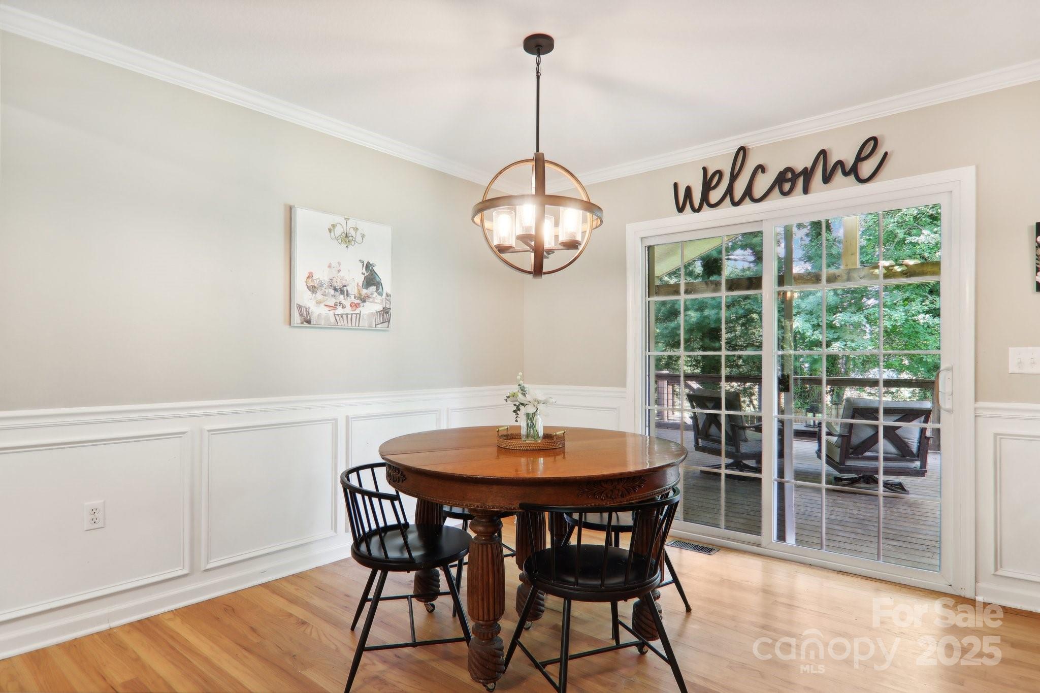 33 Warlick Road Mills River, NC 28759 - Photo 19 of 48 a view of a dining room with furniture window and outside view