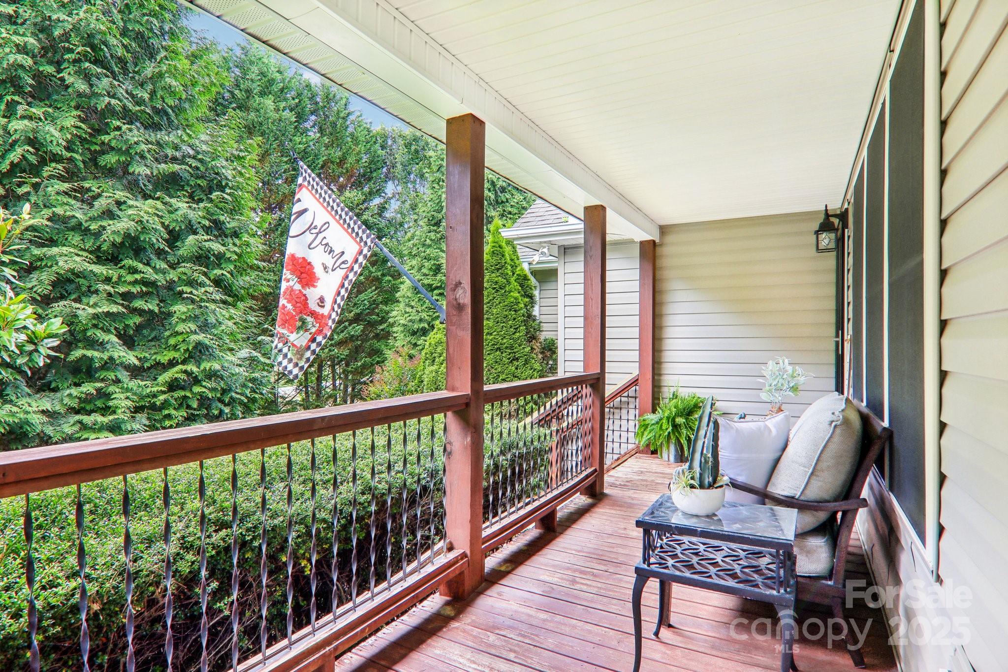 33 Warlick Road Mills River, NC 28759 - Photo 2 of 48 a view of a balcony with chairs