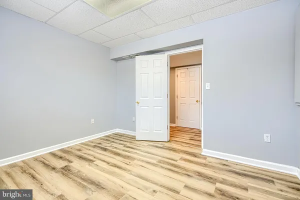 a view of a room with an empty space